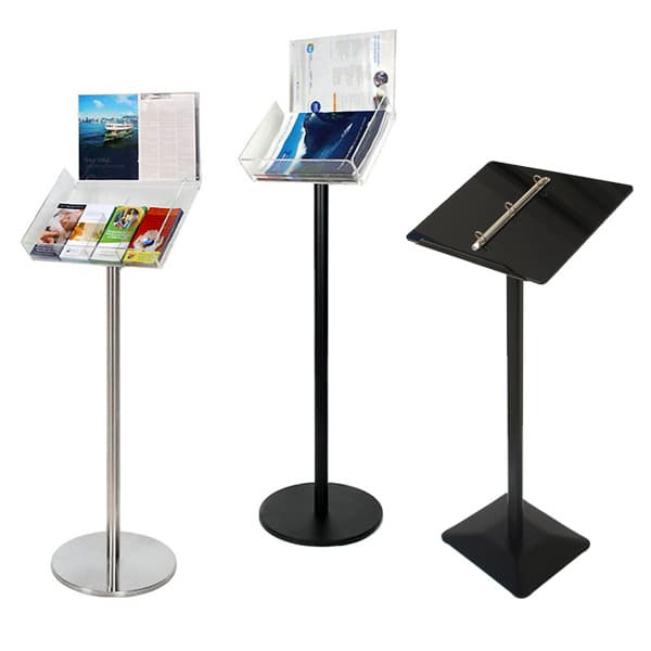 Floor brochure stands menu holders